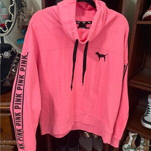 Victoria's Secret Pink Hoodie with Black Accents